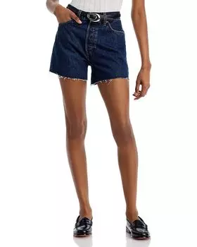 Джинсовые шорты с низкой посадкой в стиле 90-х RE/DONE, синий