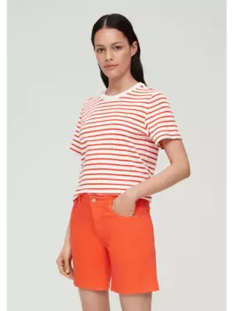 Джинсовые шорты s.Oliver, оранжевый