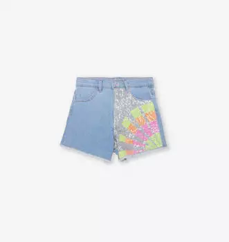 Джинсовые шорты с пайетками 2-12 лет Billie Blush, белый