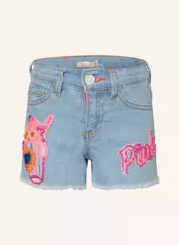 Джинсовые шорты с пайетками Billieblush, синий