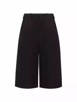 Джинсовые шорты с поясом LEMAIRE, черный