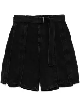 Джинсовые шорты с поясом SONGZIO, серый