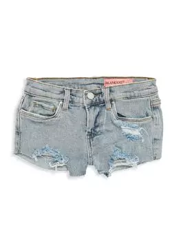 Джинсовые шорты с потертостями для девочек Blank Nyc, цвет Acid Trip