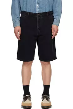 Джинсовые шорты с разрезом на одно колено Carhartt Work In Progress, черный