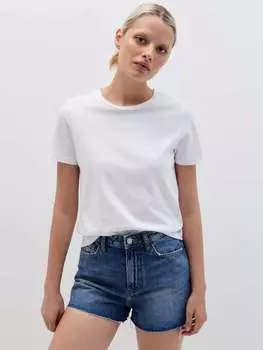 Джинсовые шорты с ремешками и потертостями Ovs, цвет dark wash