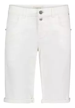 Джинсовые шорты с вышивкой Cartoon, белый