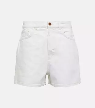 Джинсовые шорты с высокой посадкой CHLO, белый