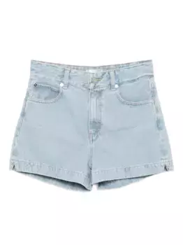 Джинсовые шорты с завышенной талией FRAME, синий