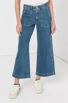 Джинсовые шорты с завышенной талией Gap, синий