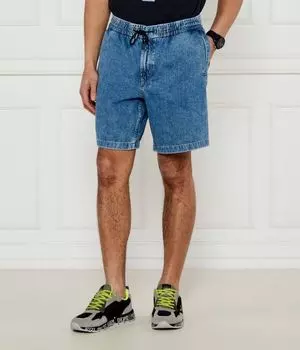 Джинсовые шорты сандрю Relaxed fit Boss Orange, синий