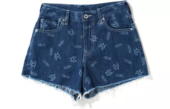 Джинсовые шорты Shark Series женские синие A Bathing Ape