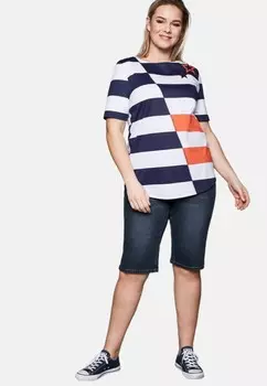 Джинсовые шорты Sheego, темно-синий деним