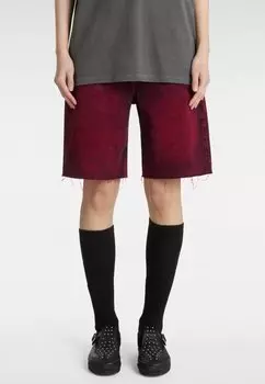 Джинсовые шорты SIRELLE OVER-DYED CUT-OFF JORTS Vans, красный