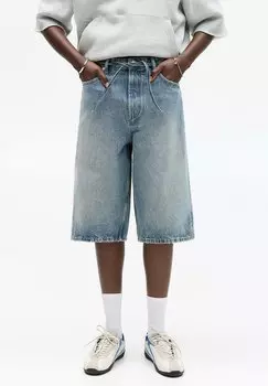Джинсовые шорты SKATER BERMUDA PULL&BEAR, цвет Light Blue Denim