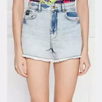 Джинсовые шорты скинни Versace, синий