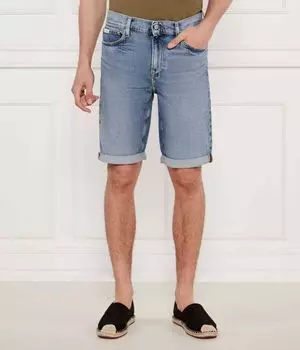 Джинсовые шорты Slim fit Calvin Klein Jeans, синий