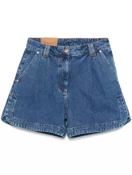Джинсовые шорты со складками FARM Rio, синий