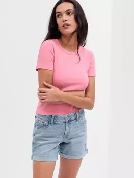 Джинсовые шорты со средней посадкой Gap, синий