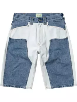 Джинсовые шорты со вставками Aries, синий