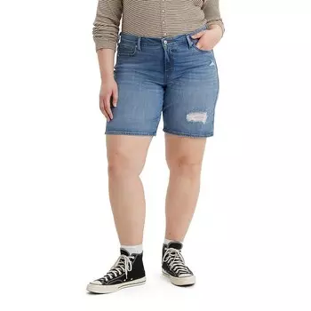 Джинсовые шорты средней длины Levi's больших размеров, цвет What Are We