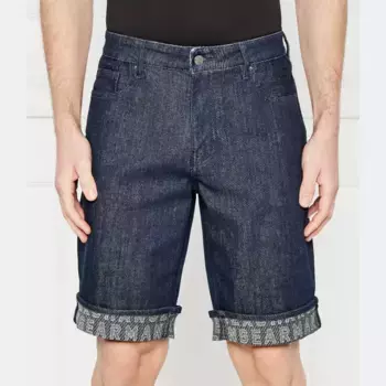 Джинсовые шорты стандартного кроя Armani Exchange, синий