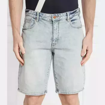 Джинсовые шорты стандартного кроя Armani Exchange, синий