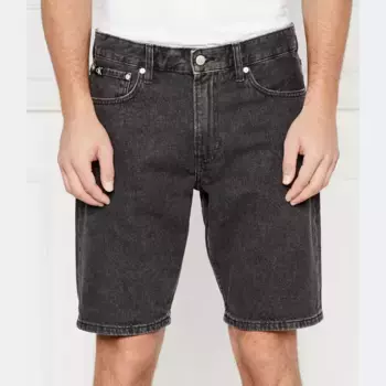 Джинсовые шорты стандартного кроя Calvin Klein, черный