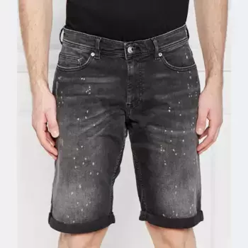 Джинсовые шорты стандартного кроя Karl Lagerfeld, черный