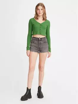 Джинсовые шорты стандартного кроя Levi's, серый