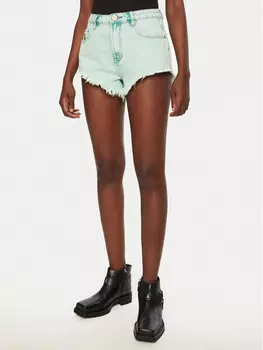 Джинсовые шорты стандартного кроя One Teaspoon, зеленый