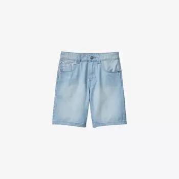 Джинсовые шорты стандартного кроя с пятью карманами 6–14 лет Benetton, синий