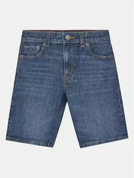 Джинсовые шорты стандартного кроя Tommy Hilfiger, синий