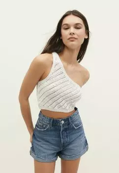 Джинсовые шорты Stradivarius, синий