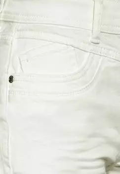 Джинсовые шорты Street One, кремовый