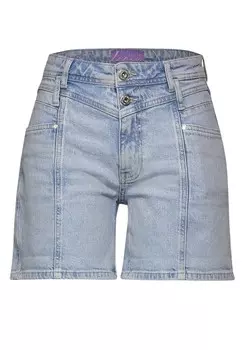 Джинсовые шорты STREET ONE Regular Jeans, светло-синий