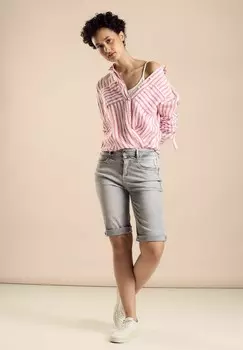 Джинсовые шорты Street One, светло-серый