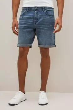 Джинсовые шорты стрейч Next, синий