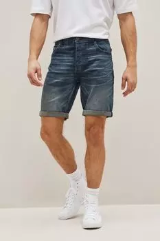 Джинсовые шорты стрейч Next, синий