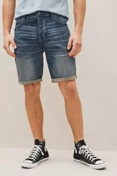 Джинсовые шорты стрейч Next, синий