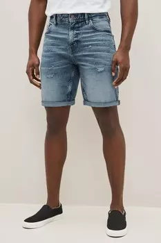 Джинсовые шорты стрейч Next, синий