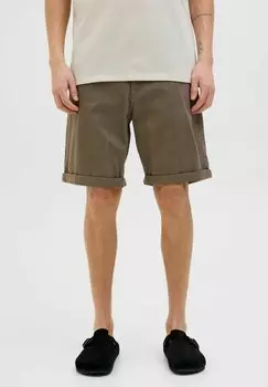 Джинсовые шорты STRICK ORIGINAL Jack & Jones, оливковый