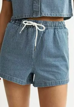 Джинсовые шорты STRIPE PRINT DRAWSTRING New Look, темно-синий