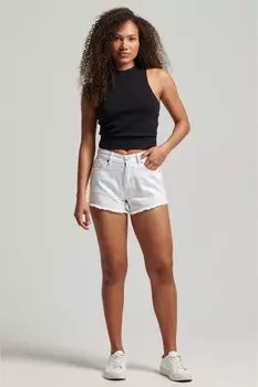 Джинсовые шорты Studios с высокой посадкой Superdry, мультиколор