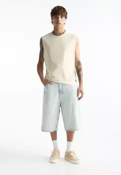 Джинсовые шорты STWD SKATER BERMUDA PULL&BEAR, синий деним
