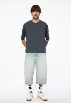 Джинсовые шорты SUPER PULL&BEAR, светло-голубой