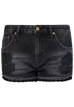 Джинсовые шорты Superdry Regular Jeans, черный деним