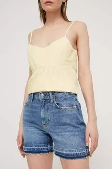 Джинсовые шорты Superdry, синий