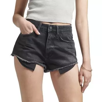 Джинсовые шорты Superdry Vintage High Rise, черный