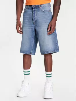 Джинсовые шорты свободного кроя 4AW7U9018 United Colors Of Benetton, синий