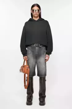 Джинсовые шорты - свободного кроя Acne Studios, черный